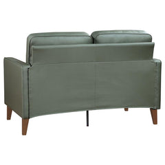 Jonah 2-piece Upholstered Track Arm Sofa Set Green - 509654-S2