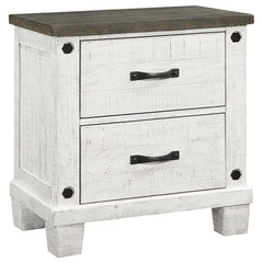 Lilith 4-piece Queen Bedroom Set Distressed White - 224471Q-S4