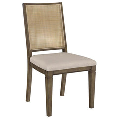 Matisse Woven Rattan Back Dining Side Chair Brown (Set of 2) - 108312
