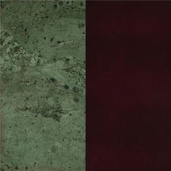 Edie Round Marble Top Accent Side Table Merlot - 3315