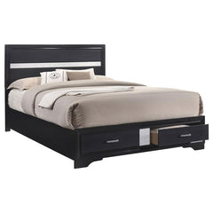 Miranda 4-piece California King Bedroom Set Black - 206361KW-S4