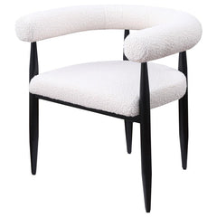 Camden Boucle Upholstered Dining Side Chair Cream (Set of 2) - 105782