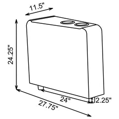 Toohey Upholstered Tufted Recliner Living Room Set Black - 600181-S4A