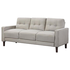 Bowen Upholstered Track Arm Tufted Sofa Beige - 506785