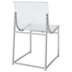 Adino Acrylic Dining Side Chair Clear and Chrome (Set of 2) - 121182