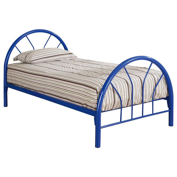 Marjorie Metal Twin Open Frame Bed Blue - 2389N