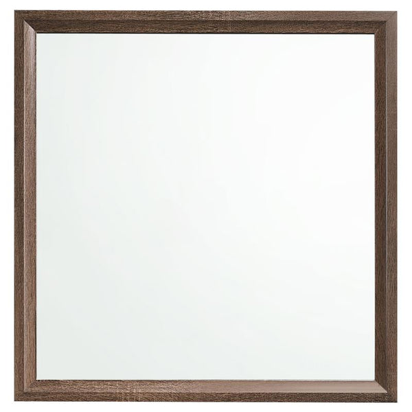 Brandon Framed Dresser Mirror Medium Warm Brown - 205324