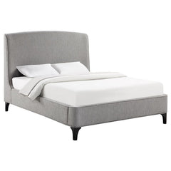 Mosby Upholstered Queen Wingback Bed Grey - 306021Q