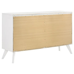 Janelle 4-piece Eastern King Bedroom Set White - 223651KE-S4