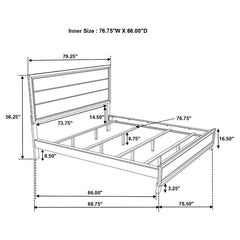 Watson Wood California King Panel Bed Grey Oak - 212421KW