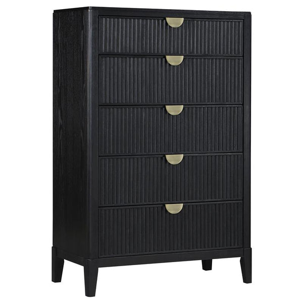 Brookmead 5-drawer Bedroom Chest Black - 224715