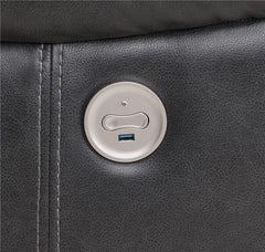 Sycamore Upholstered Power Reclining Sectional Sofa Grey - 610200P