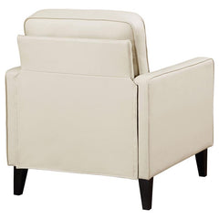 Jonah Upholstered Track Arm Accent Chair Ivory - 509653