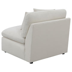 Hobson Upholstered Armless Chair Ivory - 551451