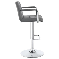 Palomar Adjustable Height Bar Stool Grey and Chrome - 121096