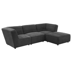 Sunny Upholstered Corner Chair Dark Charcoal - 552082
