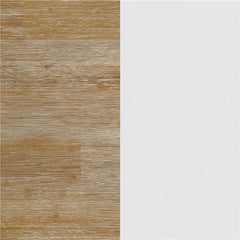 Hollis Square Wood End Table With Shelf Brown and White - 708097