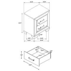 Kauffman 5-piece Eastern King Bedroom Set Washed Taupe - 204190KE-S5