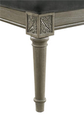 Alderwood Fabric Upholstered Bench French Grey - 223126