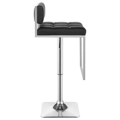 Alameda Adjustable Bar Stool Chrome and Black - 100194