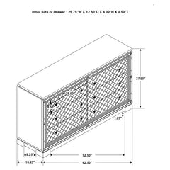 Eleanor 4-piece California King Bedroom Set Metallic Mercury - 223461KW-S4