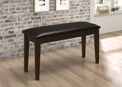 Guillen 5-piece Dining Set with Bench Cappuccino and Dark Brown - 150232