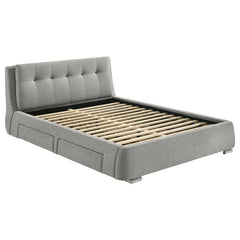 Fenbrook Upholstered Queen Storage Panel Bed Grey - 300523Q