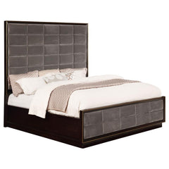 Durango Wood Queen Panel Bed Smoked Peppercorn - 223261Q