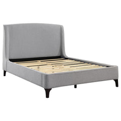 Mosby Upholstered Eastern King Wingback Bed Grey - 306021KE