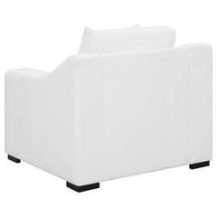 Ashlyn Upholstered Sloped Arm Accent Chair White - 509893