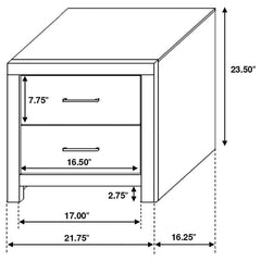 Brantford 4-piece Eastern King Bedroom Set Barrel Oak - 207041KE-S4