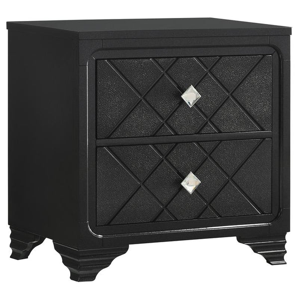 Penelope 2-drawer Nightstand Midnight Star - 223572