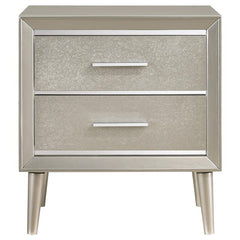 Ramon 2-drawer Nightstand Metallic Sterling - 222702