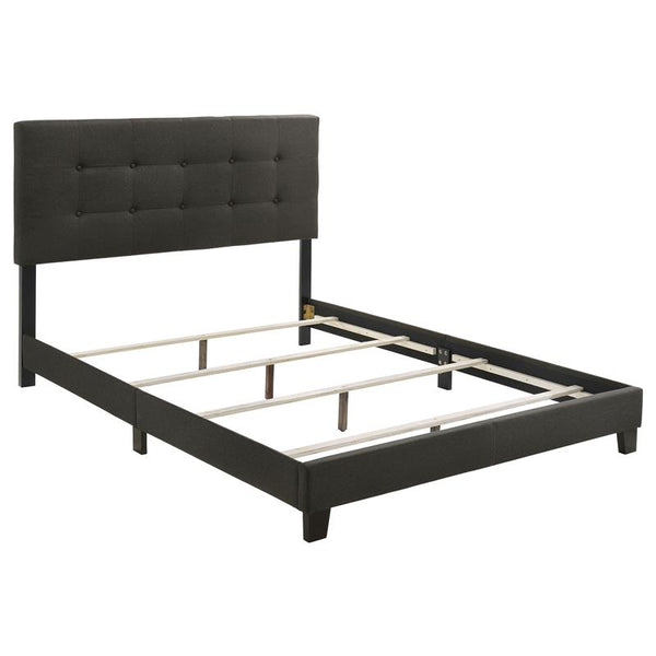 Mapes Upholstered Queen Panel Bed Charcoal - 305746Q