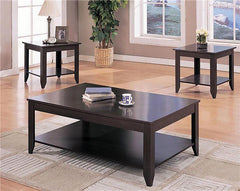 Brooks 3-piece Rectangular Coffee Table Set Cappuccino - 700285