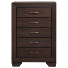 Kauffman 5-piece Eastern King Bedroom Set Dark Cocoa - 204390KE-S5