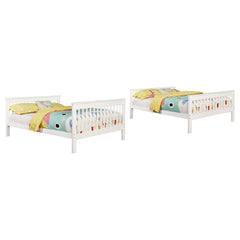 Chapman Wood Full Over Full Bunk Bed White - 460360