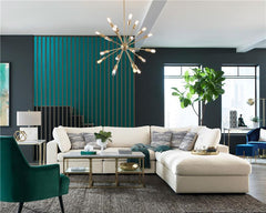 Serene 4-piece Upholstered Modular Sectional Sofa Beige - 551321-SETB