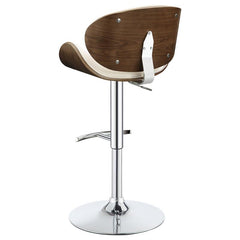 Harris Adjustable Bar Stool Ecru and Chrome - 130505