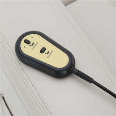 Sanger Upholstered Power Lift Massage Recliner Champagne - 600497P