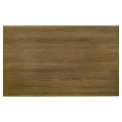 Appleton Rectangular Wood Dining Table Brown Brushed and White - 110411