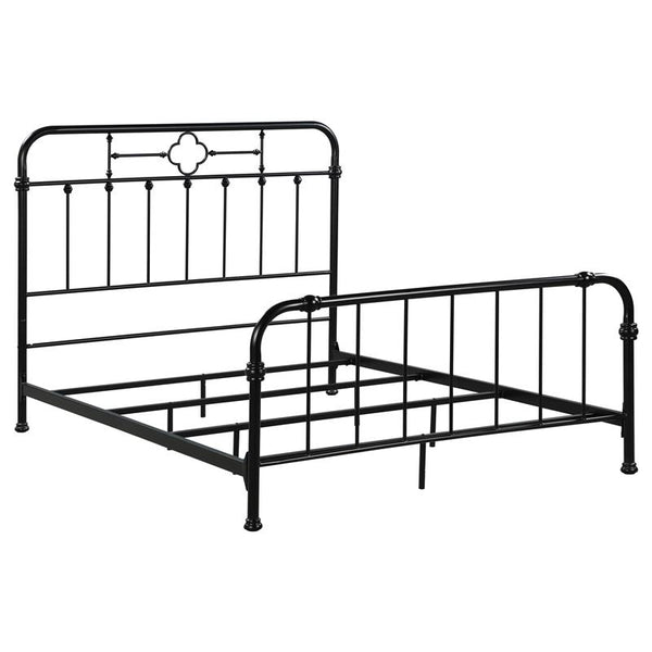 Packlan Metal Queen Open Frame Bed Matte Black - 305946Q