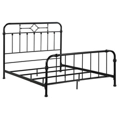 Packlan Metal Queen Open Frame Bed Matte Black - 305946Q