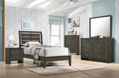 Serenity 4-piece Twin Bedroom Set Mod Grey - 215841T-S4