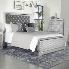 Eleanor Wood Queen Panel Bed Metallic Mercury - 223461Q