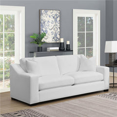 Ashlyn Upholstered Sloped Arm Sofa White - 509891