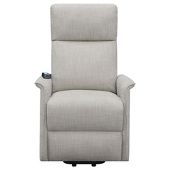 Herrera Upholstered Power Lift Massage Chair Beige - 609407P