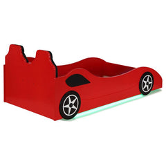 Cruiser Wood Twin LED Car Bed Red - 400479