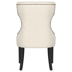 Baney Upholstered Parson Dining Side Chair with Tufted Back Beige - 115572