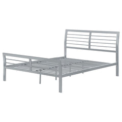 Cooper Metal Twin Open Frame Bed Silver - 300201T